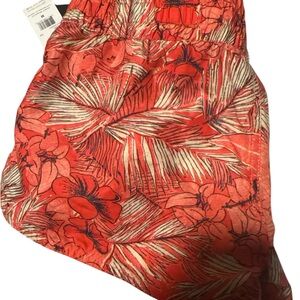 Floral Red Women's Shorts
